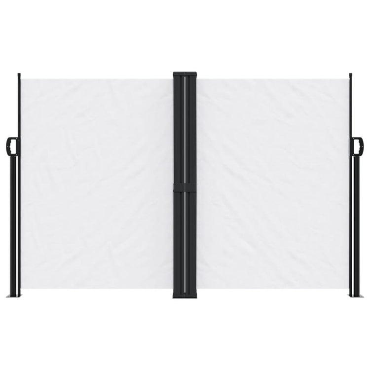 Pare-brise vidaxl extensible 160x1000 cm blanc