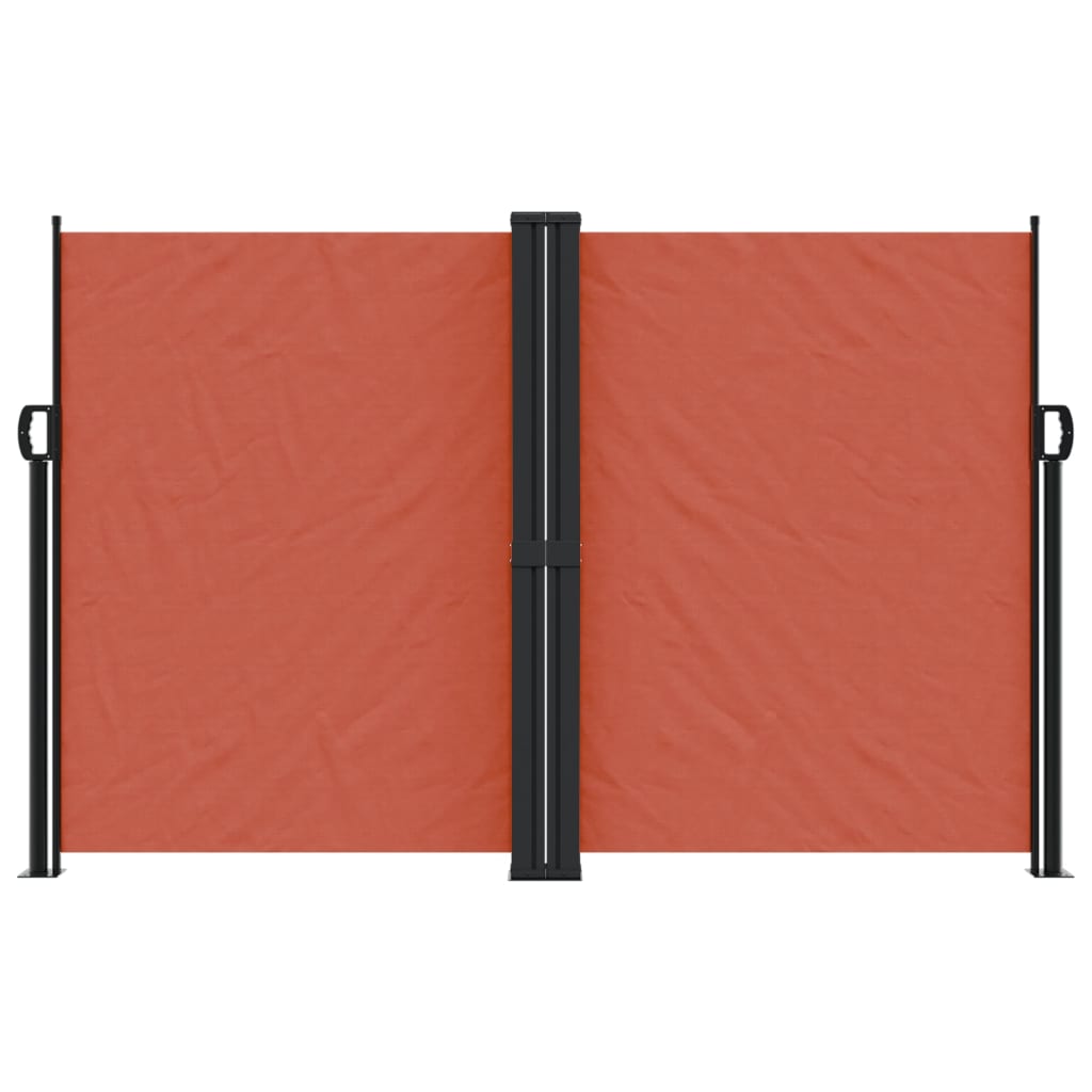 Pare-brise Vidaxl extensible 160x1000 cm en terre cuite -colored