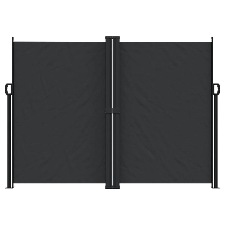 Pare-brise vidaxl extensible 180x1000 cm noir