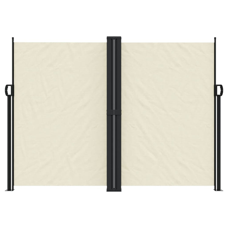 Pare-brise vidaxl extensible 180x1000 cm noir