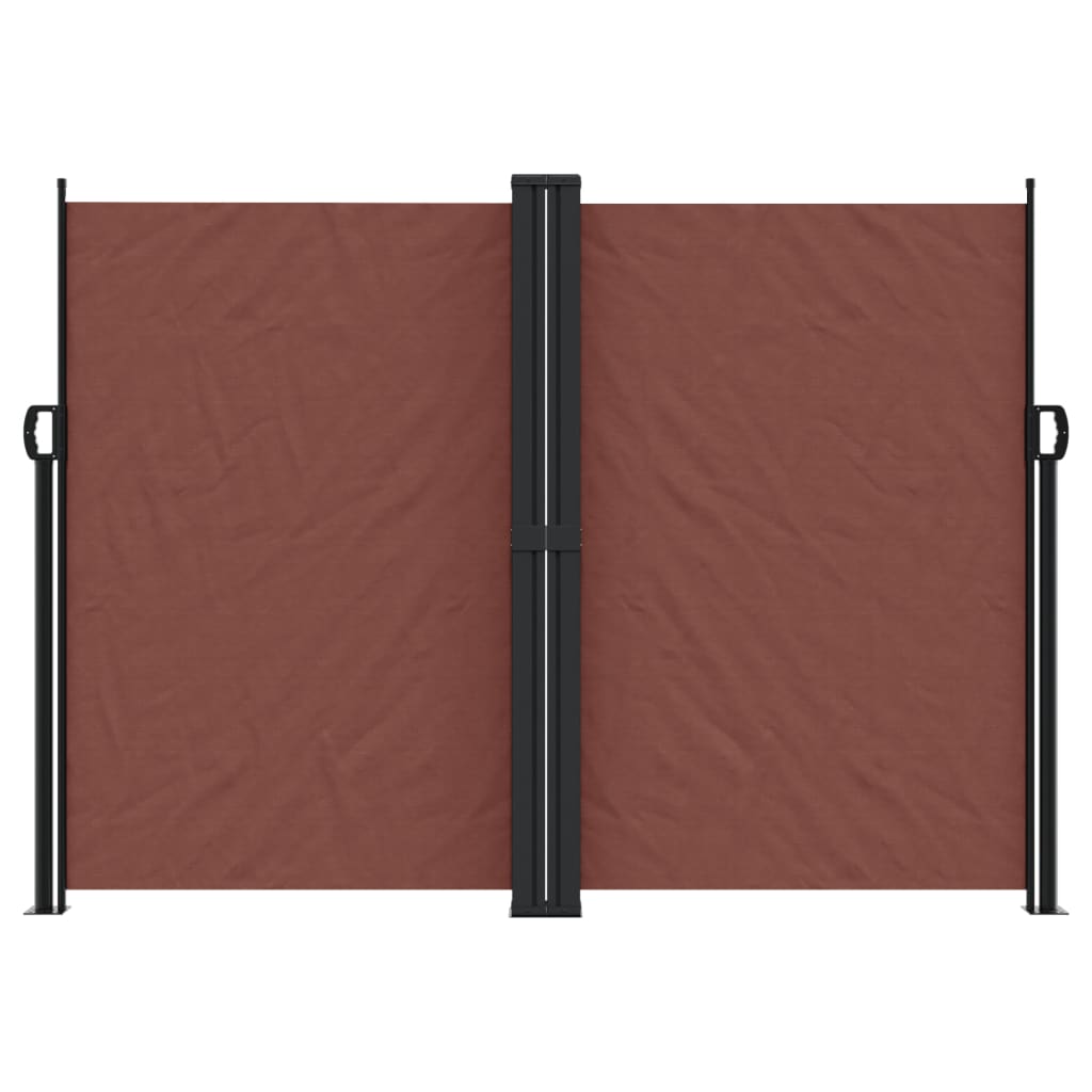 Pare-brise Vidaxl extensible 180x1000 cm brun