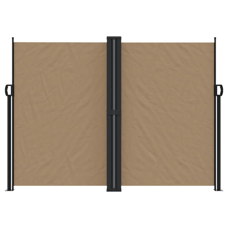 Pare-brise vidaxl extensible 180x1000 cm taupe