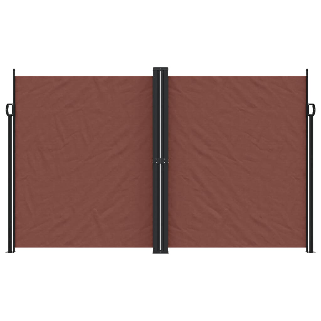 Pare-brise vidaxl extensible 200x1000 cm brun