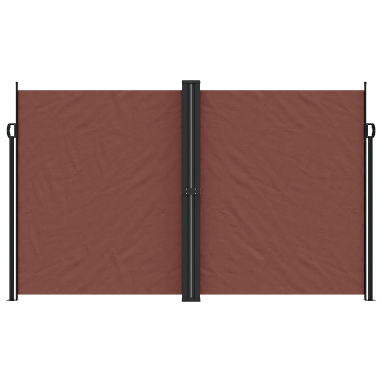 Pare-brise vidaxl extensible 200x1000 cm brun