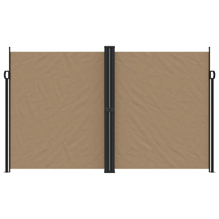 Pare-brise vidaxl extensible 200x1000 cm taupe