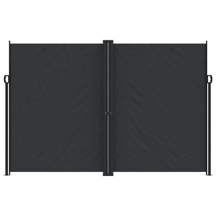 Pare-brise Vidaxl extensible 220x1000 cm noir