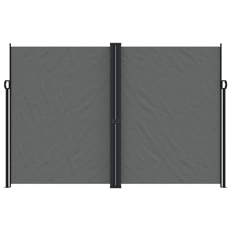 Pare-brise Vidaxl extensible 220x1000 cm anthracite -colored