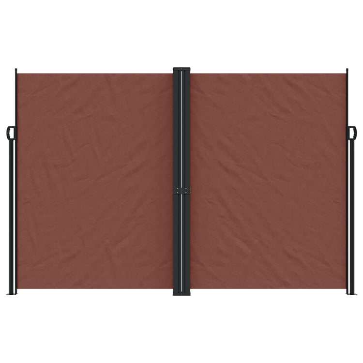 Pare-brise Vidaxl extensible 220x1000 cm brun