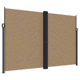 Pare-brise vidaxl extensible 220x1000 cm taupe - afbeelding 2