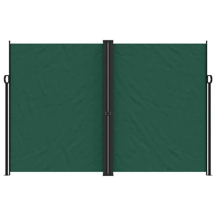Pare-brise Vidaxl extensible 220x1000 cm vert foncé