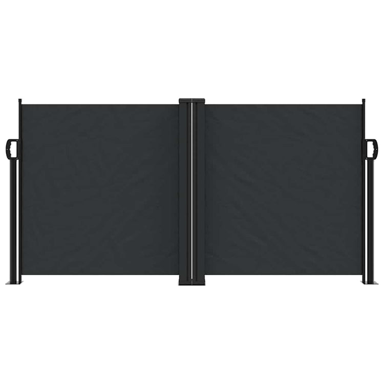 Pare-brise Vidaxl extensible 120x1200 cm noir
