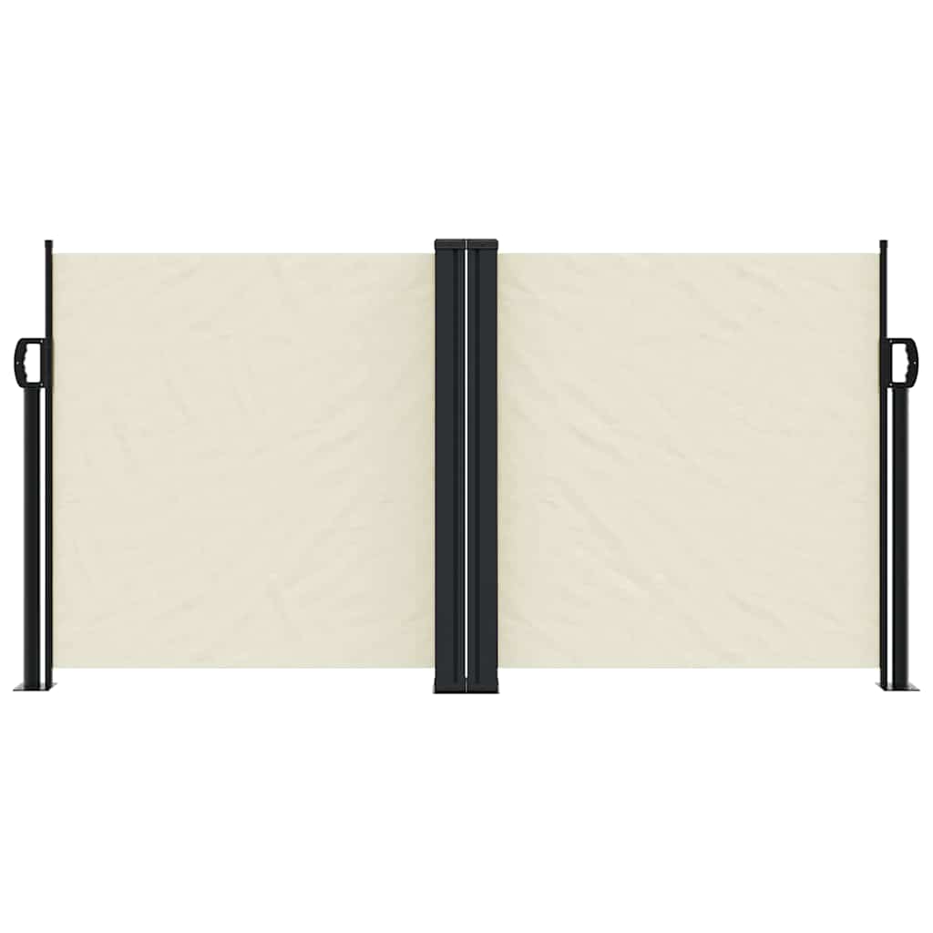En pare-brise Vidaxl extensible 120x1200 cm Crème -colored