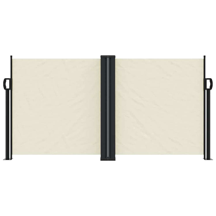 En pare-brise Vidaxl extensible 120x1200 cm Crème -colored