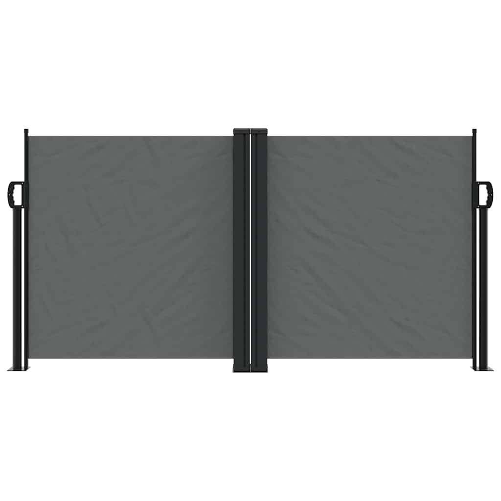 Pare-brise Vidaxl extensible 120x1200 cm anthracite -colored