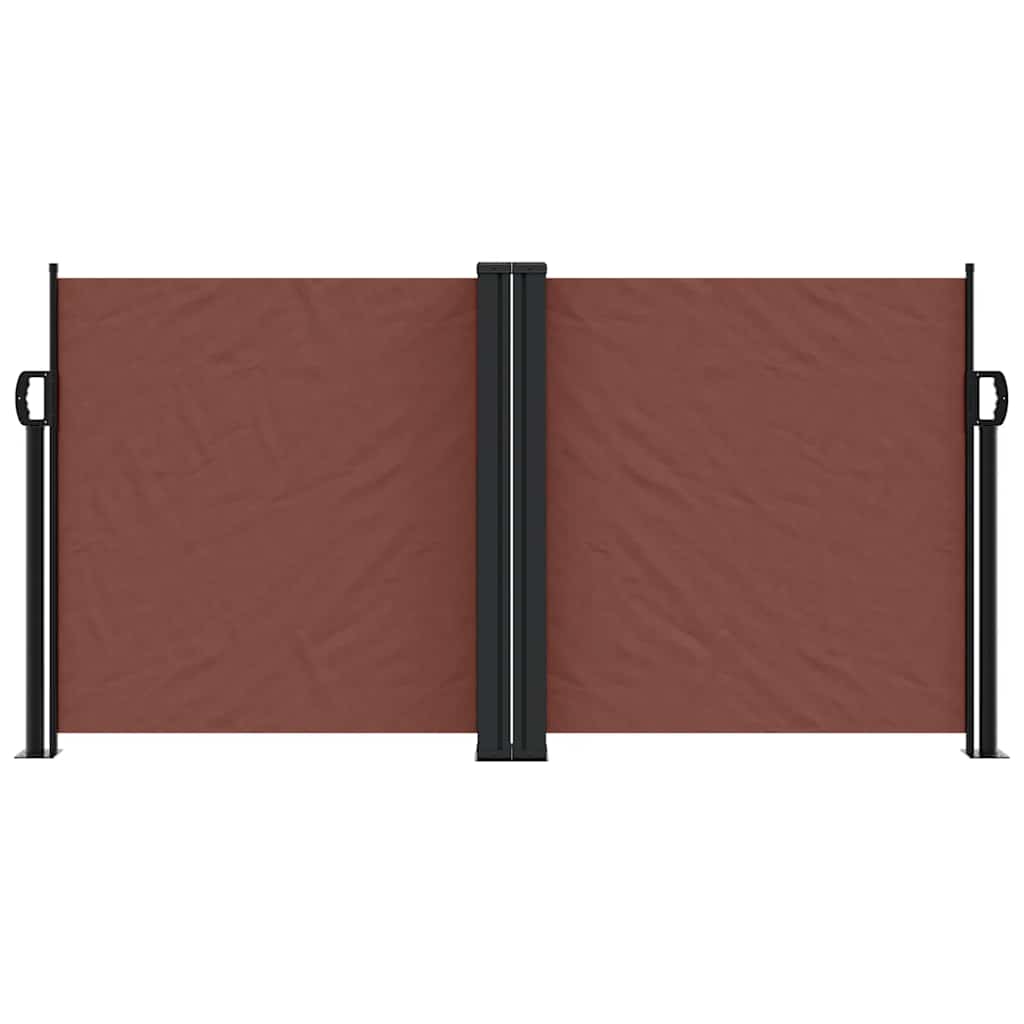 Pare-brise Vidaxl extensible 120x1200 cm brun