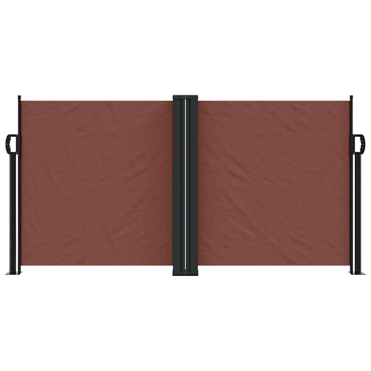 Pare-brise Vidaxl extensible 120x1200 cm brun