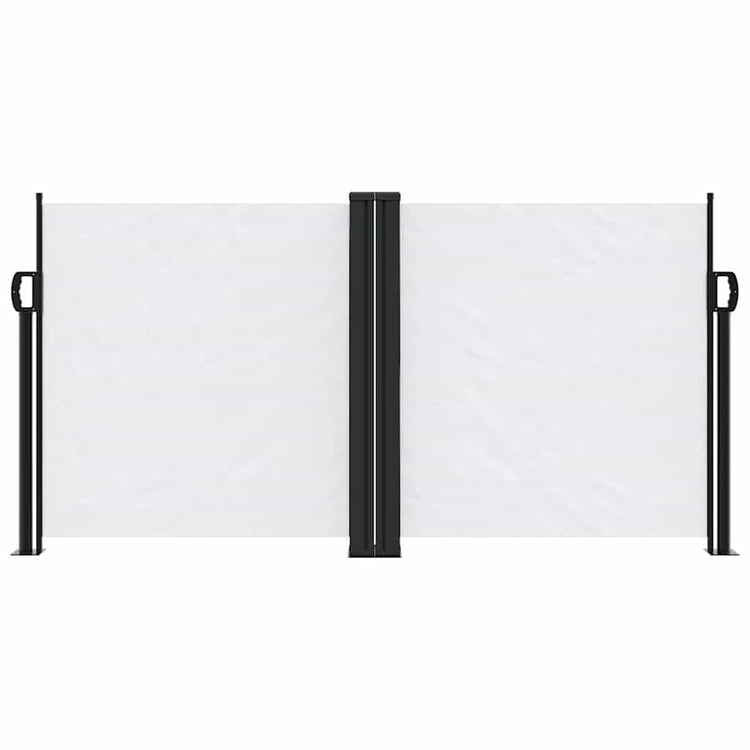 Pare-brise Vidaxl extensible 120x1200 cm blanc