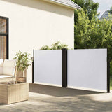 Pare-brise Vidaxl extensible 120x1200 cm blanc - afbeelding 1