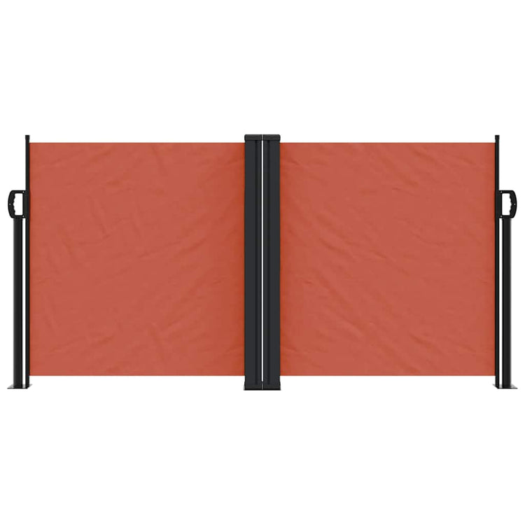 Pare-brise Vidaxl extensible 120x1200 cm Colore en terre cuite