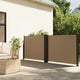 Pare-brise vidaxl extensible 120x1200 cm taupe