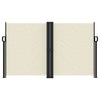 En pare-brise Vidaxl extensible 140x1200 cm Crème-Colored