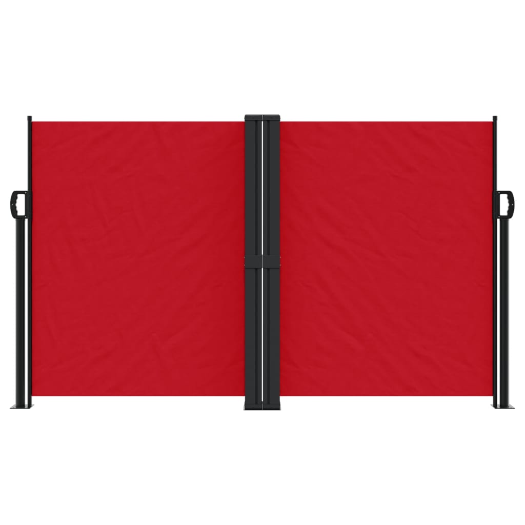 Pare-brise Vidaxl extensible 140x1200 cm rouge