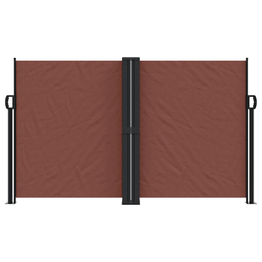 Pare-brise Vidaxl extensible 140x1200 cm brun