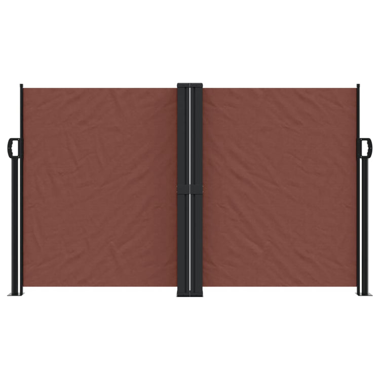 Pare-brise Vidaxl extensible 140x1200 cm brun