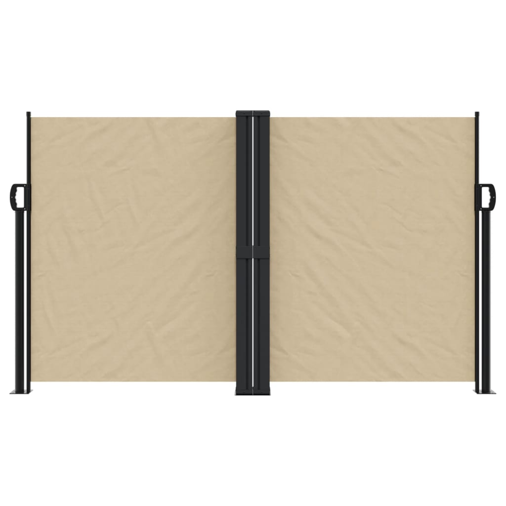 Pare-brise Vidaxl extensible 140x1200 cm beige