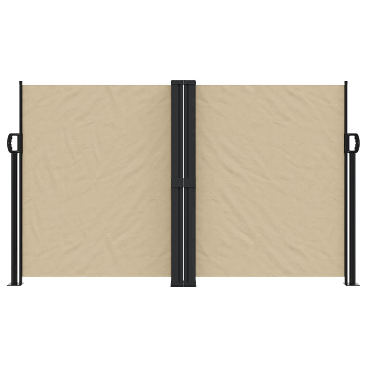 Pare-brise Vidaxl extensible 140x1200 cm beige