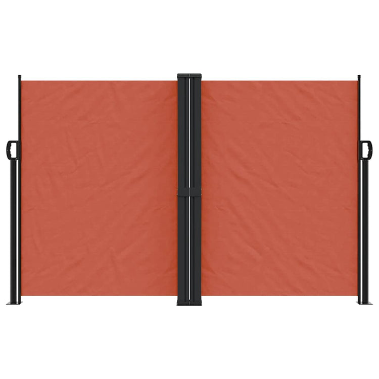 Pare-brise Vidaxl extensible 160x1200 cm en terre cuite -colored