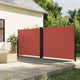 Pare-brise Vidaxl extensible 160x1200 cm en terre cuite -colored