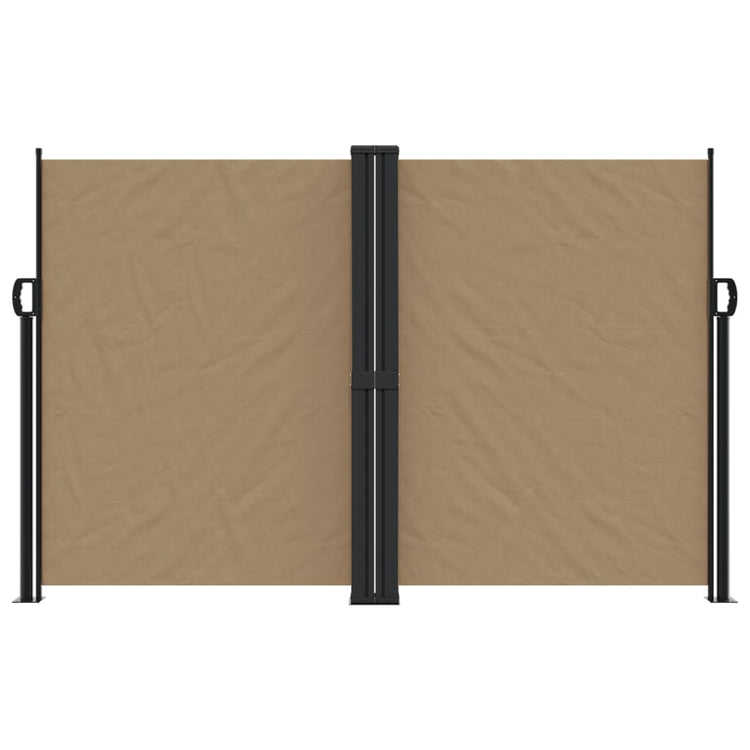Pare-brise vidaxl extensible 160x1200 cm taupe