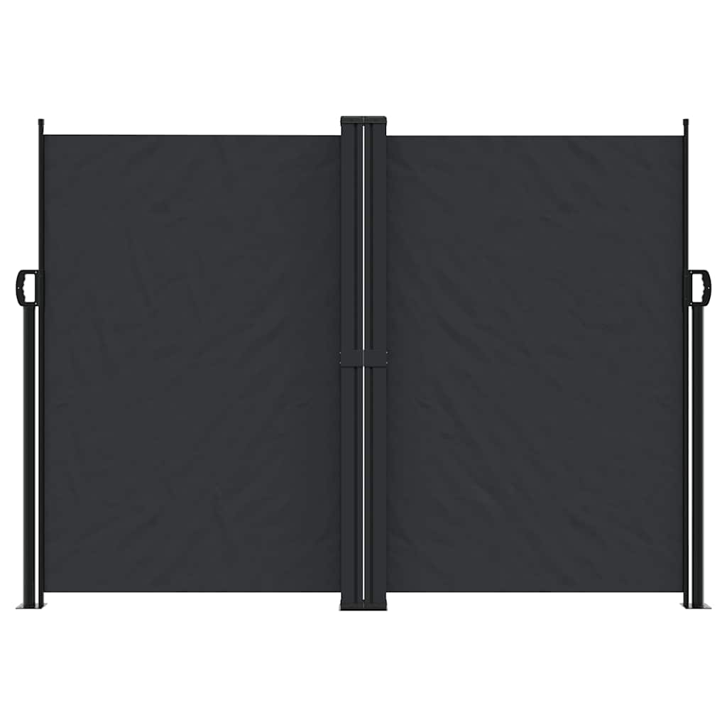 Pare-brise Vidaxl extensible 180x1200 cm noir