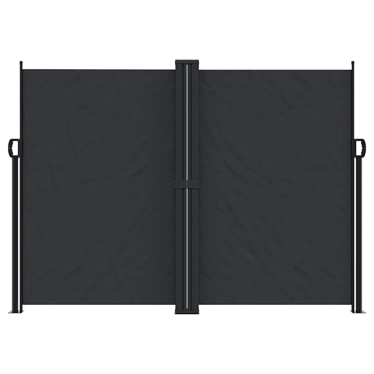 Pare-brise Vidaxl extensible 180x1200 cm noir