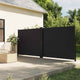 Pare-brise Vidaxl extensible 180x1200 cm noir