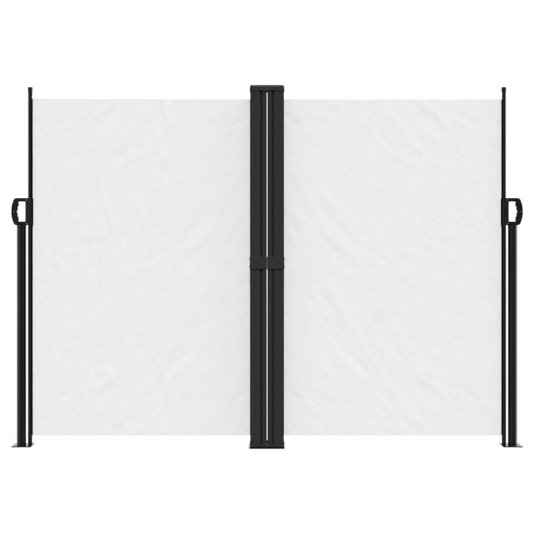 Pare-brise Vidaxl extensible 180x1200 cm blanc
