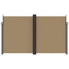 Pare-brise vidaxl extensible 200x1200 cm taupe