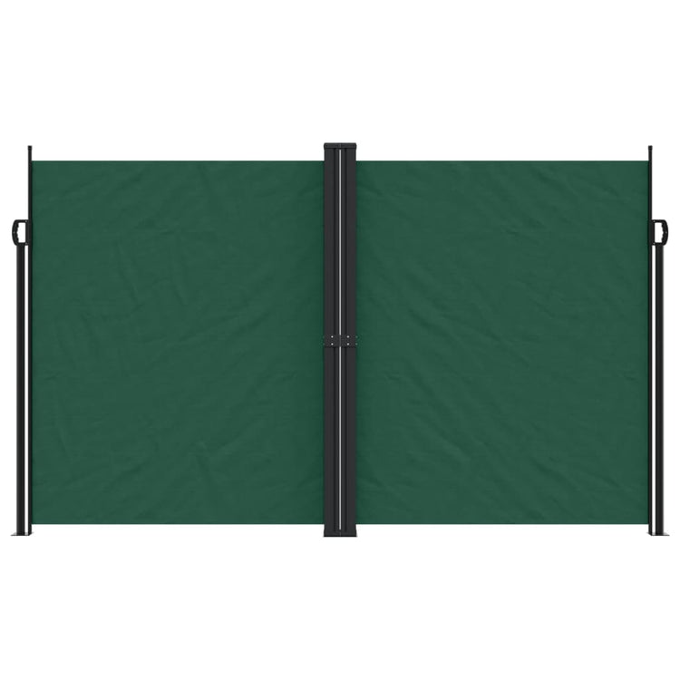Pare-brise Vidaxl extensible 200x1200 cm vert foncé