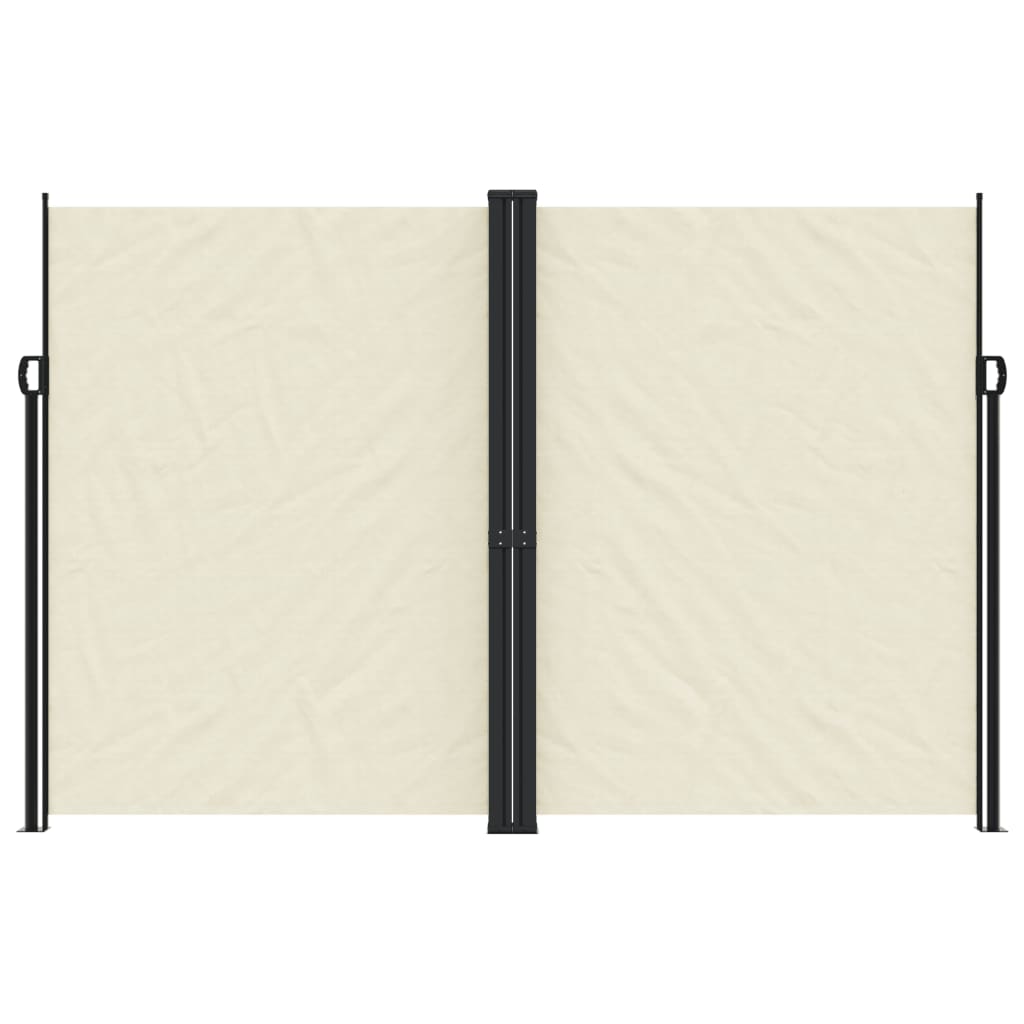 Écran de jardin vidaxl extensible 220x1200 cm Crème colorée