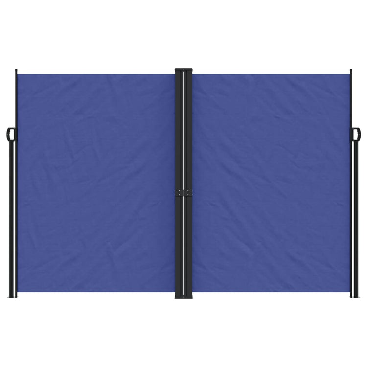 Écran de jardin vidaxl extensible 220x1200 cm bleu