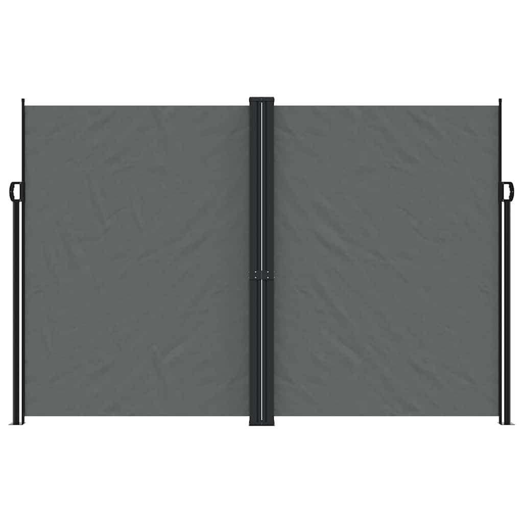 Écran de jardin vidaxl extensible 220x1200 cm anthracite -colored