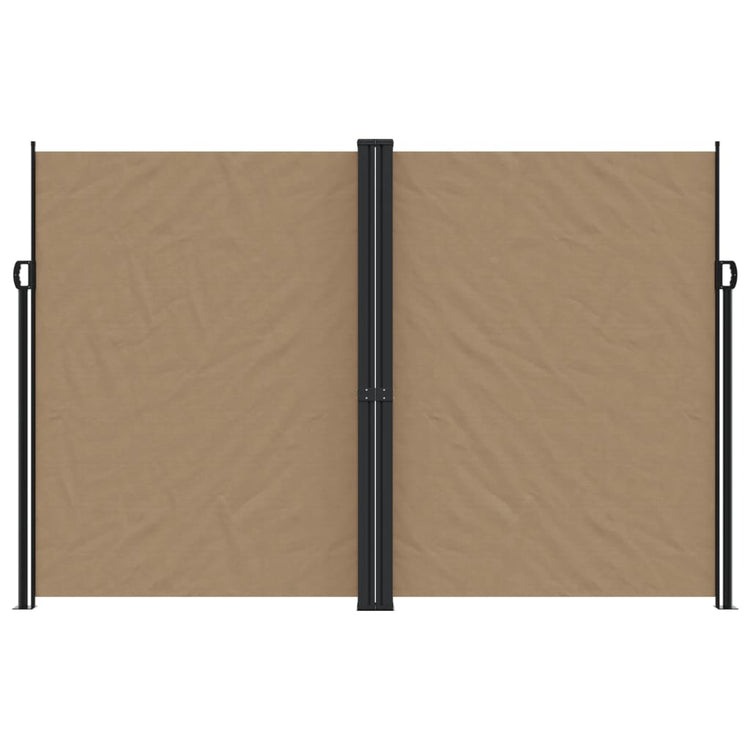 Pare-brise Vidaxl extensible 220x1200 cm taupe