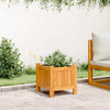 Vidaxx jardinière avec doublure 31x31x30 cm bois d'acacia massif