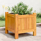Vidaxx jardinière avec doublure 31x31x30 cm bois d'acacia massif
