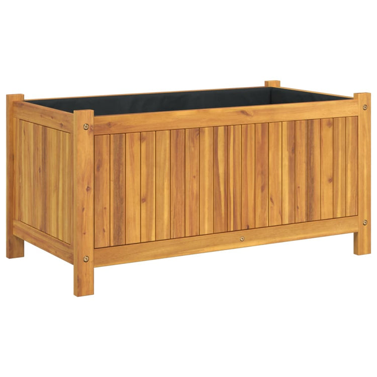 Planteur vidaxl avec doublure 80x42x40 cm