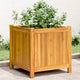 Vidaxx jardinière avec doublure 50x50x50 cm bois d'acacia massif