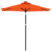 Vidaxl Parasol avec poteau en acier 225x225x212 cm en terre cuite -colored - afbeelding 3