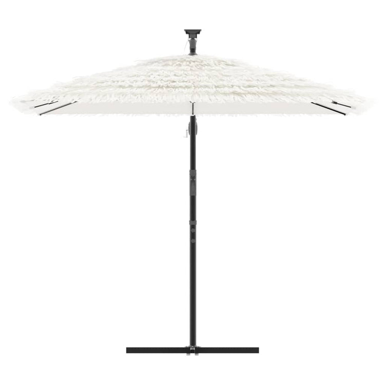 Parasol vidaxl avec poteau en acier 246x246x230 cm blanc