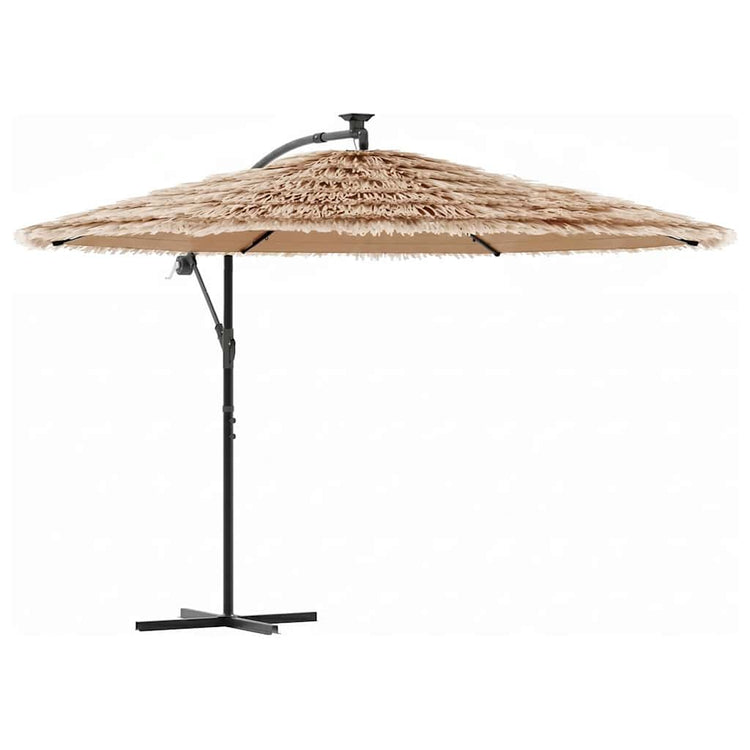 Parasol vidaxl avec poteau en acier 269x269x235 cm brun